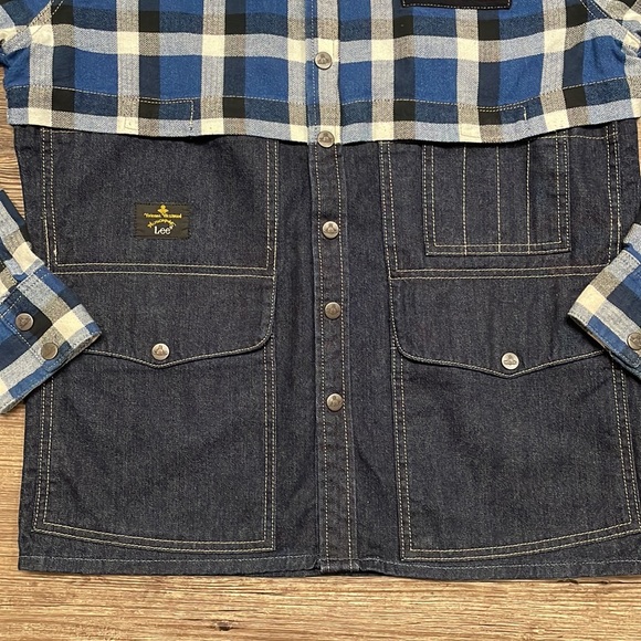 Vivian Westwood Anglomania + Lee Plaid and Denim Shirt - Picture 6 of 12